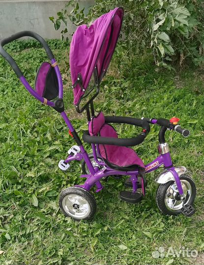 Детский велосипед с родительской ручкой