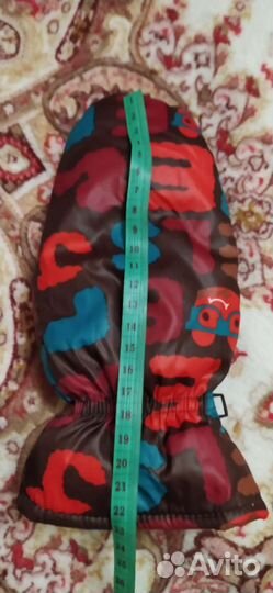 Детские зимние варежки,наполнитель утиный пух