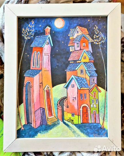 Домики под луной