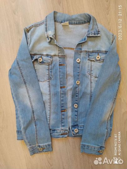 Джинсовая куртка zara для девочки 152
