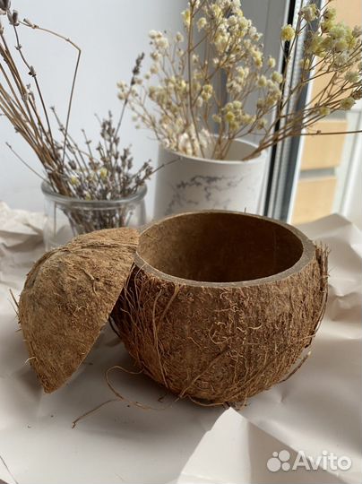 Кокосовая скорлупа (шкатулка)