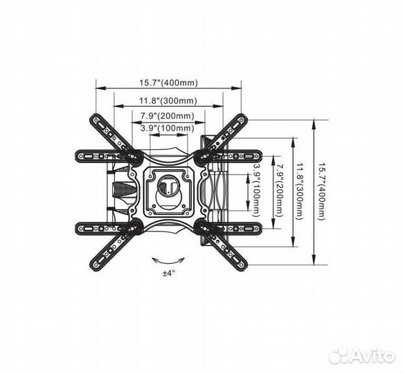 Кронштейн тв 32- 60
