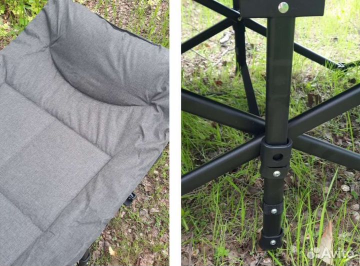 Кровать раскладушка с матрасом, для дачи и отдыха