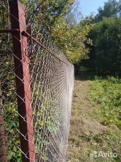Забор из сетки рабица