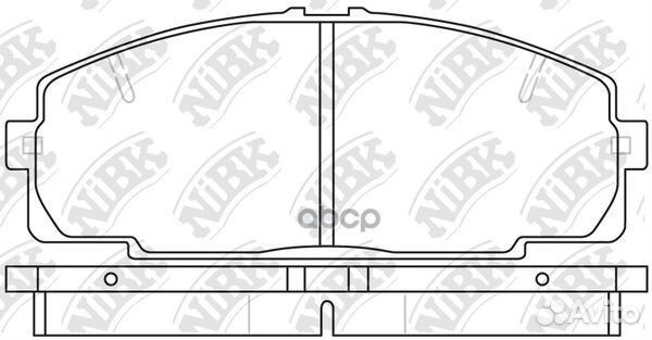 Колодки тормозные дисковые toyota hiace 3.0 199