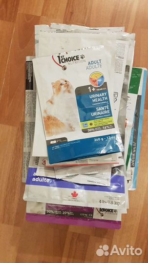 Пакеты для корма б/у (кошки,собаки)