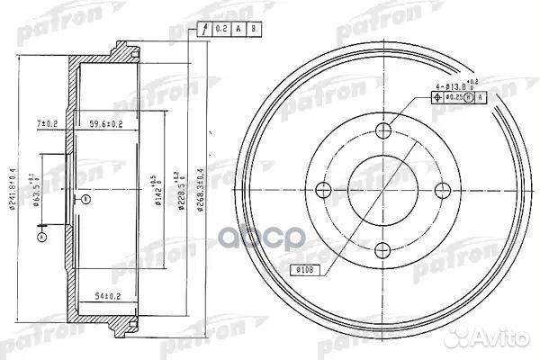 Барабан тормозной задн ford: mondeo I 93-96, MO