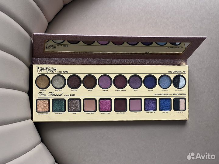 Палетка теней too faced оригинал