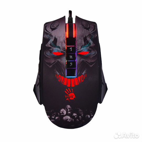 Мышь A4Tech Bloody P85s Skull