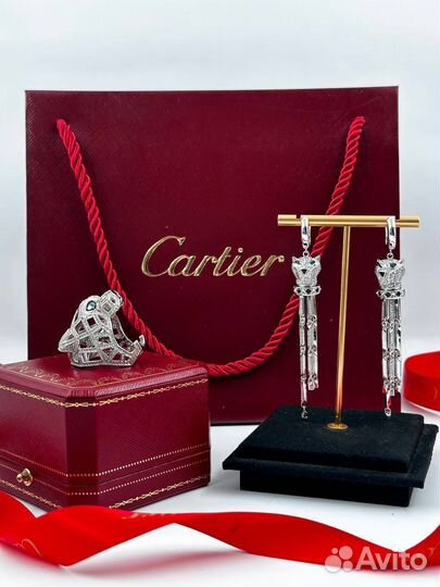 Кольцо,серьги Cartier