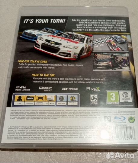 Nascar 14 на PS3, идеальное состояние