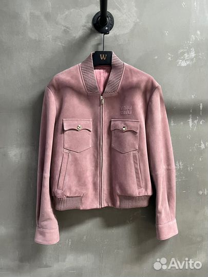 Бомбер замшевый кожаный Miu Miu