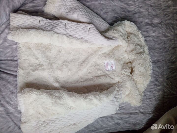 Дубленка и шубка на девочку 86