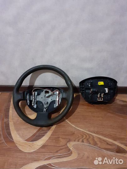 Руль с подушкой на Рено Меган 2 рестайлинг 2008 г