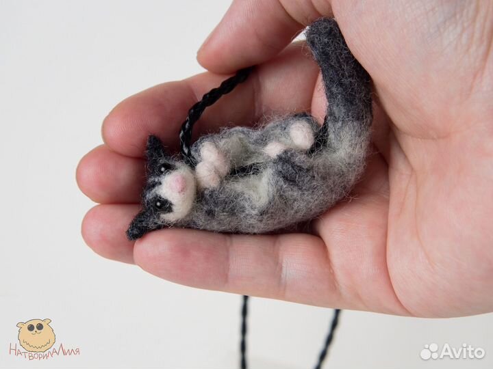 Кулон Летяга, Сахарный поссум ручной работы