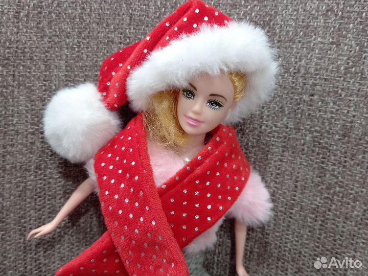 Мини Новогодняя шапка и шарф