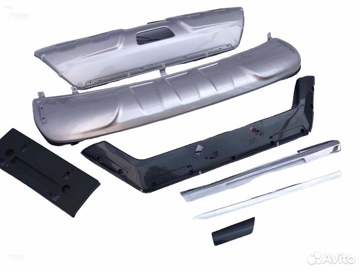 Накладки на бампера Nissan Х-Trail 32 комплект V05