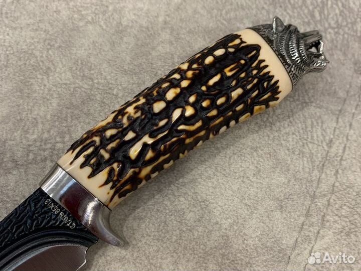 Охотничий нож с головой