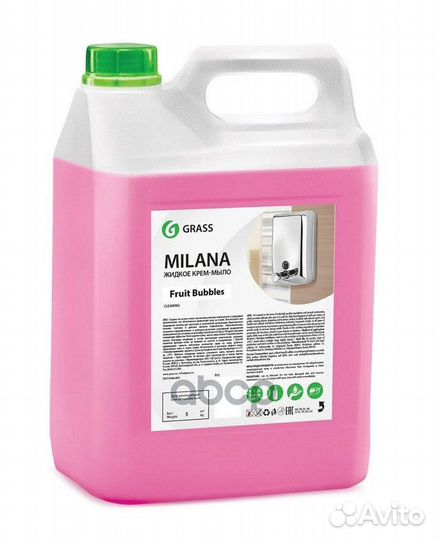 Мыло жидкое крем GraSS milana Fruit Bubbles (5л