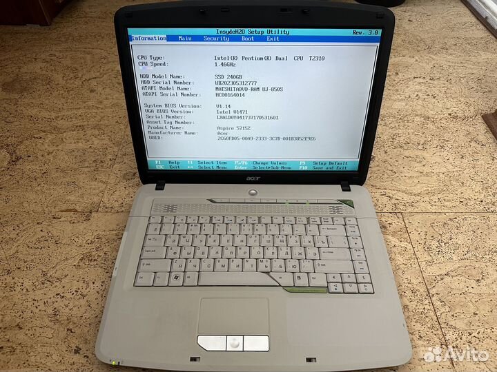 Acer Aspire 5715z, 15.4