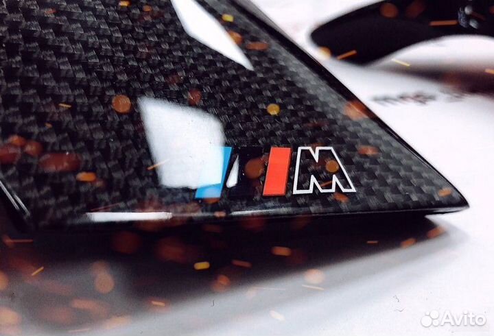 Крышки зеркал м4 стиль BMW f32 с М лого карбон