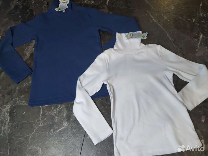 Водолазки новые 6-12 лет