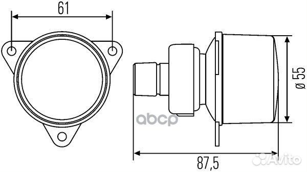 Фонарь задний 2NE008221031 hella