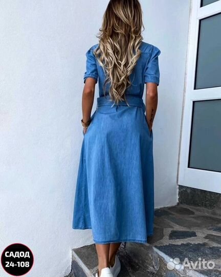 Платье джинс женское с 44/56