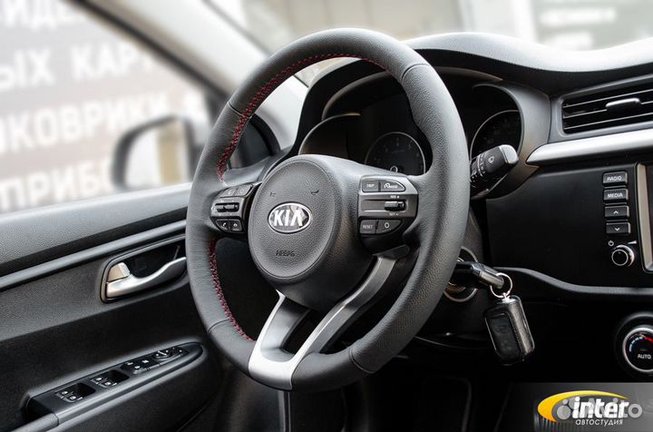 Оплетка руля KIA Rio (4gn), под заказ