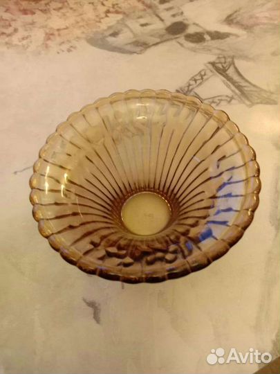 Вазочки, конфетницы цветное стекло СССР