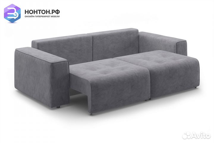 Диван еврокнижка Венте серый