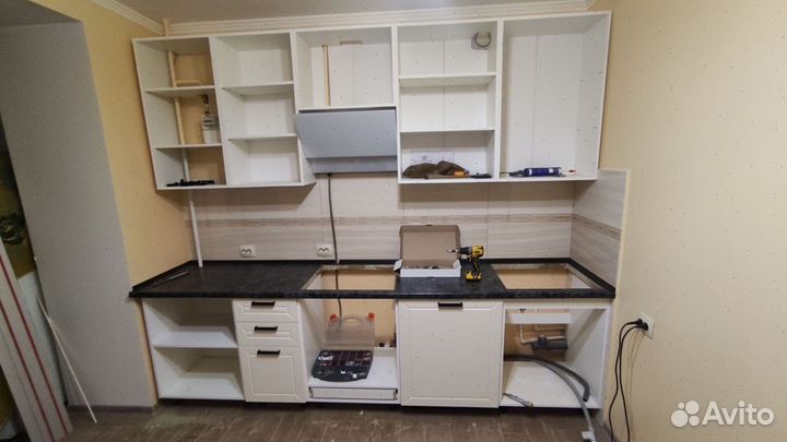 Кухонный гарнитур Альфа № 145(цена за всю кухню)