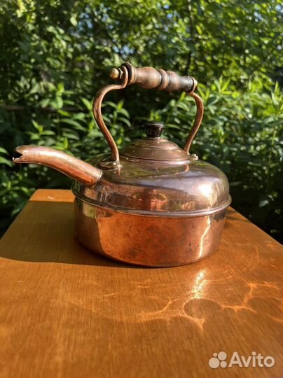 Винтажный Английский медный чайник