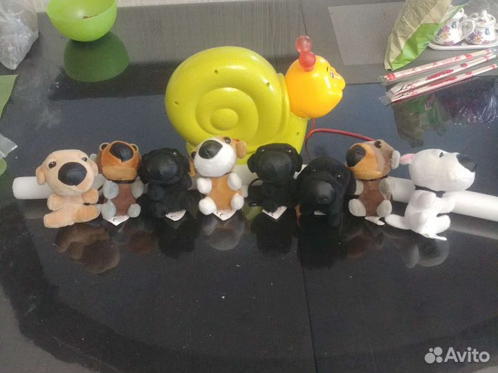 Плюшевые собачки-брелоки