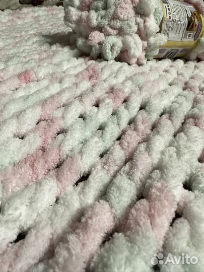 Плед детский вязаный ручная работа