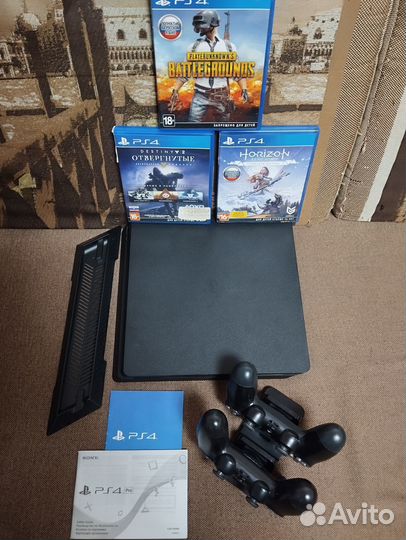 Sony playstation 4 pro 1tb с играми