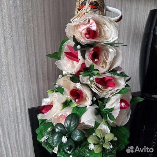 Топиарий парящая чаша ручная работа