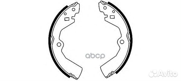 Колодки тормозные барабанные Nissan k1170 Kashi