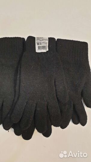 Перчатки мужские двухслойные шерстяные