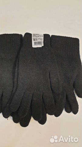 Перчатки мужские двухслойные шерстяные