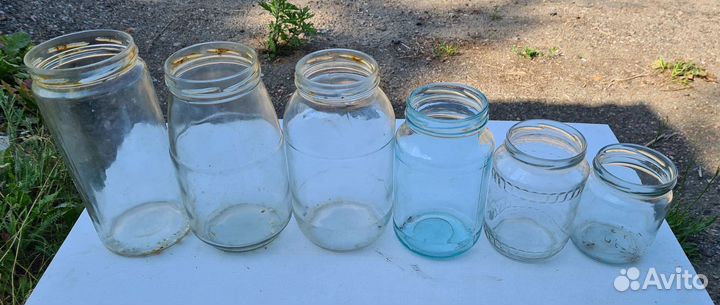Банка стеклянная винт Б/ У от 0,5 до 1,5 литров