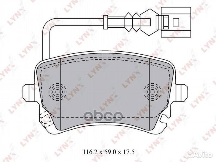 Колодки тормозные дисковые BD-8033 lynxauto