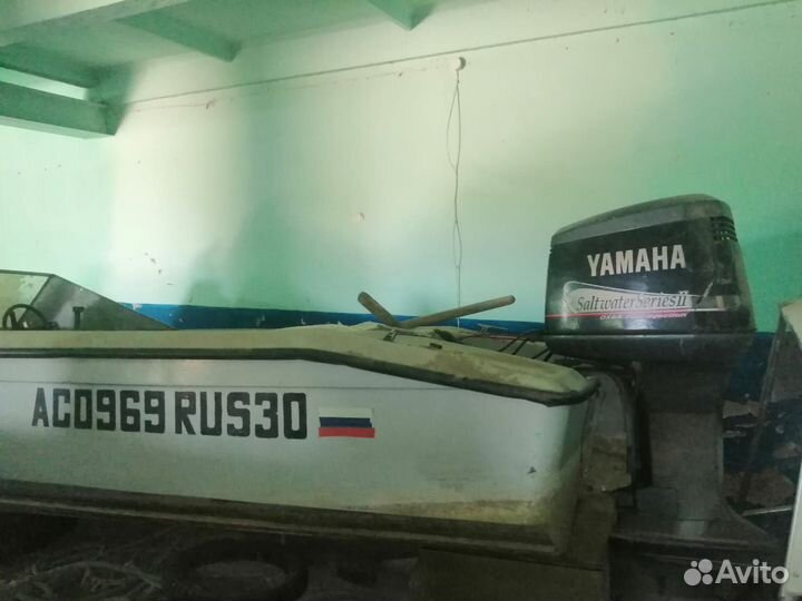 Катер и мотор yamaha250