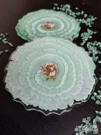 Подстаканники из эпоксидной смолы