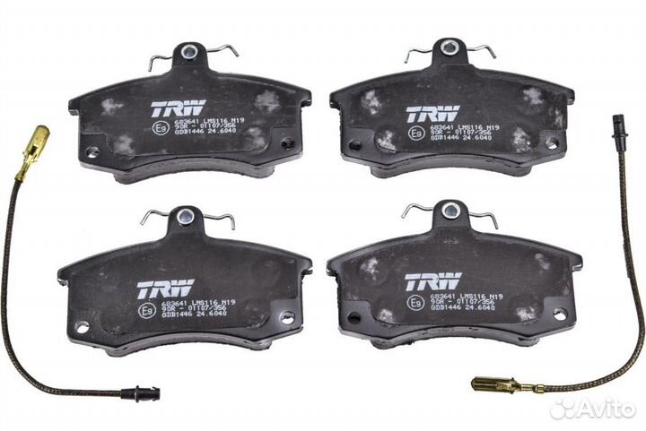 Ваз передние тормозные колодки TRW