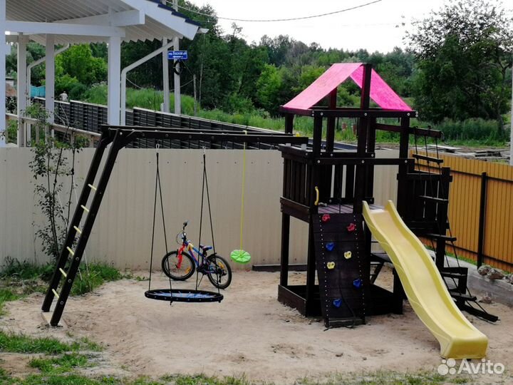 Спортивная площадка уличная деревянная