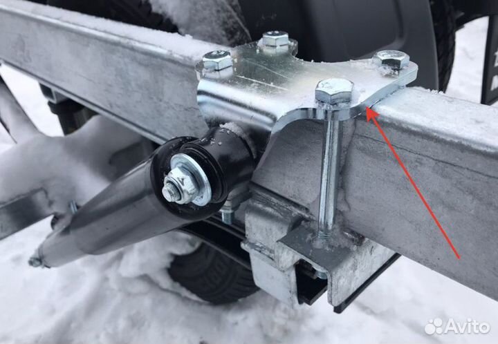 Кронштейн амортизатора лодочного прицепа мзса 817