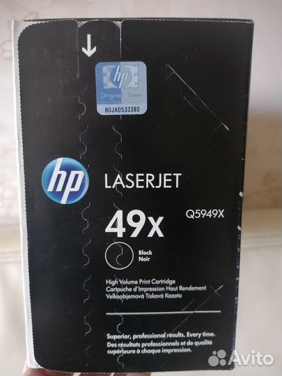 Оригинальный лазерный картридж HP LaserJet HP 49X