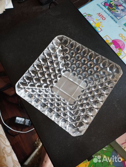 Салатник хрустальный,времён СССР