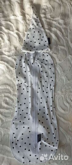 Пеленка-кокон Mjolk Basic Горошки